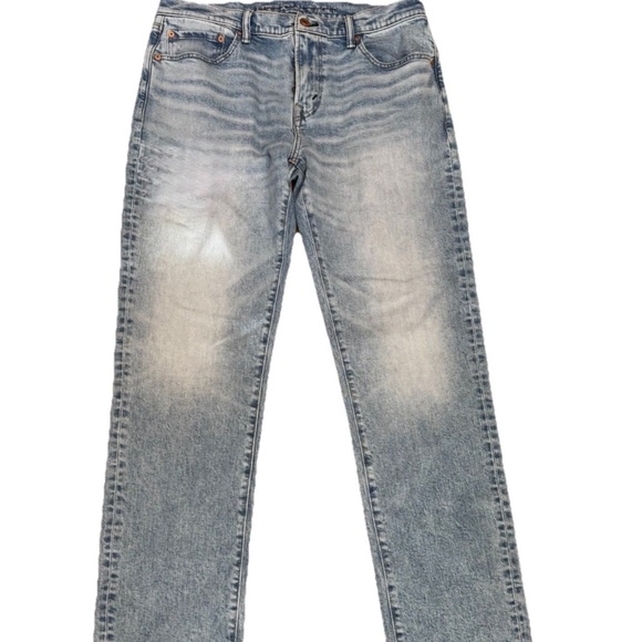 NWOT American Eagle Jeans Mens Slim Straight Flex Light Blue Wash 34x34 - Picture 1 of 5